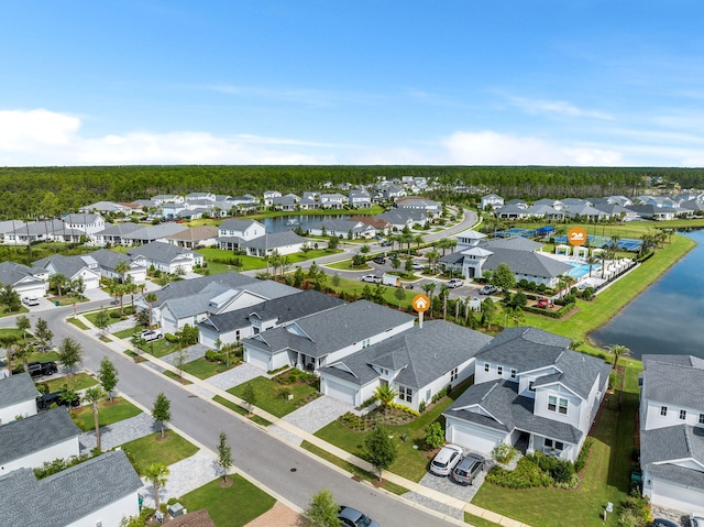 drone / aerial view featuring a residential view