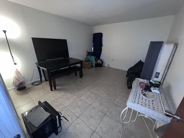 view of tiled living room