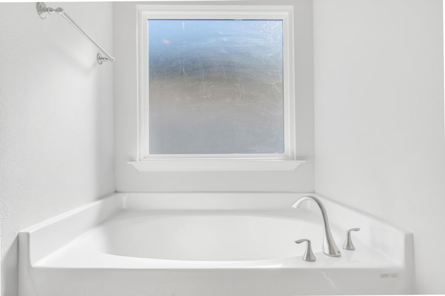 bathroom featuring a bath and a wealth of natural light