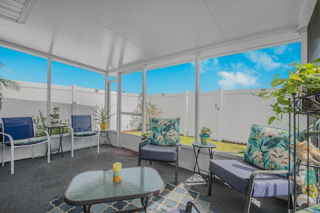 view of sunroom / solarium