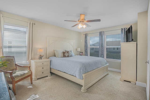 5736 Callaway Cir, Panama City, FL 32404 - carpeted bedroom with ceiling fan
