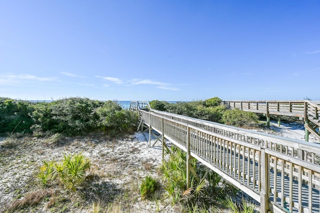 view of home's community featuring a water view