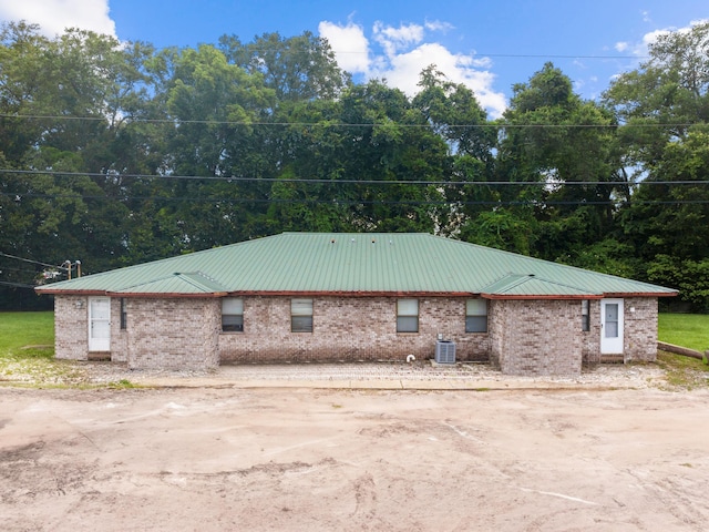 view of property exterior with central air condition unit