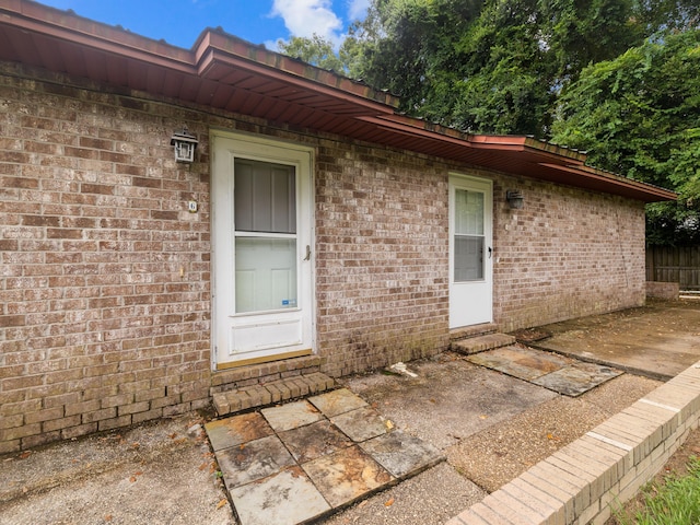 exterior space with a patio area