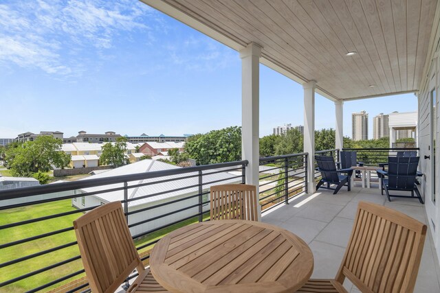 view of balcony