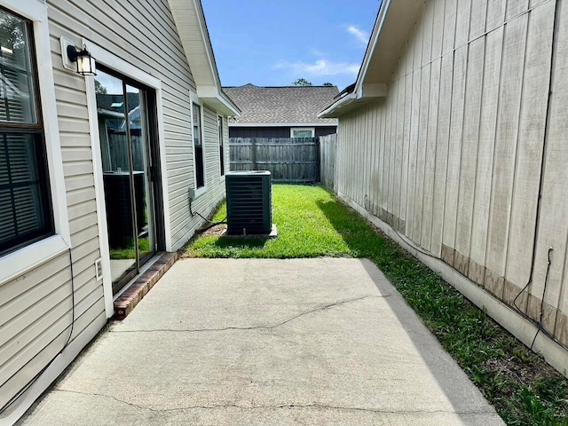 view of patio with cooling unit