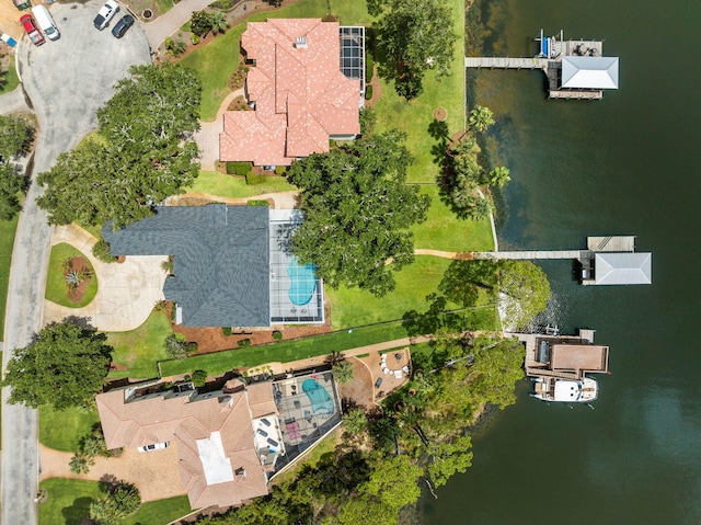 1780 Driftwood Point Rd, Santa Rosa Beach, FL 32459 - birds eye view of property featuring a water view