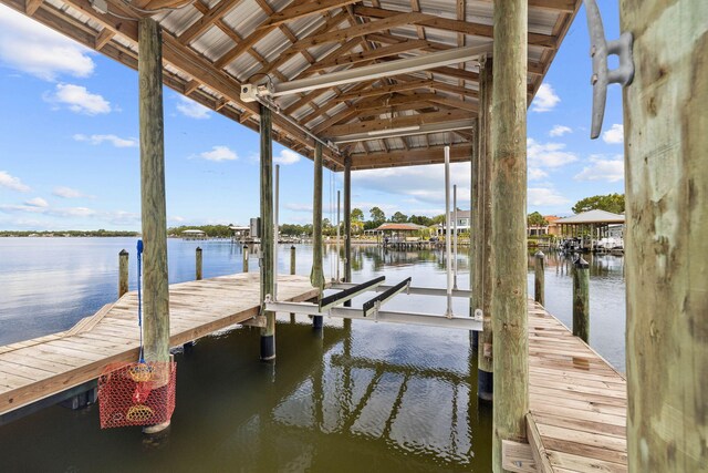 1780 Driftwood Point Rd, Santa Rosa Beach, FL 32459 - view of dock featuring a water view