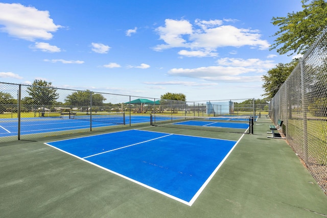 1780 Driftwood Point Rd, Santa Rosa Beach, FL 32459 - view of tennis court with fence