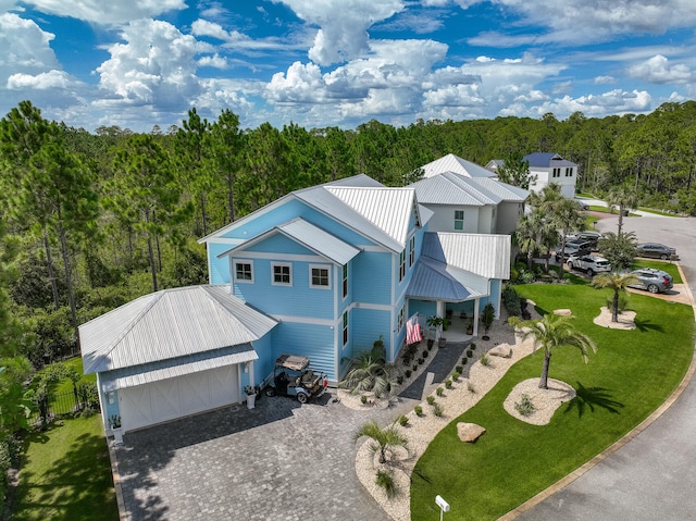 61 Sweet Breeze Dr, Santa Rosa Beach, FL 32459 - view from above of property featuring a heavily wooded area