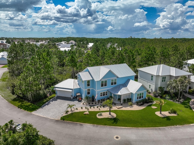 61 Sweet Breeze Dr, Santa Rosa Beach, FL 32459 - view of subject property with a forest