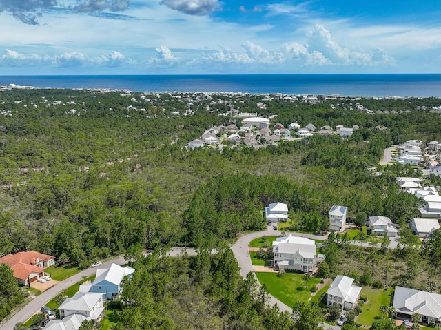 61 Sweet Breeze Dr, Santa Rosa Beach, FL 32459 - aerial perspective of suburban area featuring a nearby body of water and a forest