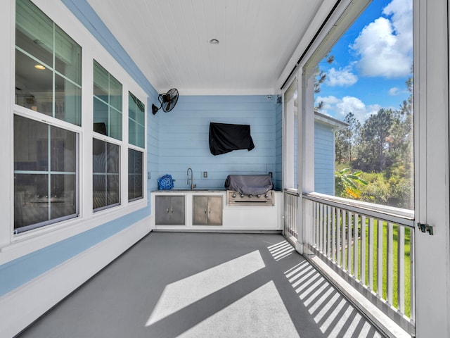 61 Sweet Breeze Dr, Santa Rosa Beach, FL 32459 - balcony featuring a grill and exterior kitchen