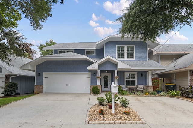 view of front of house featuring a garage