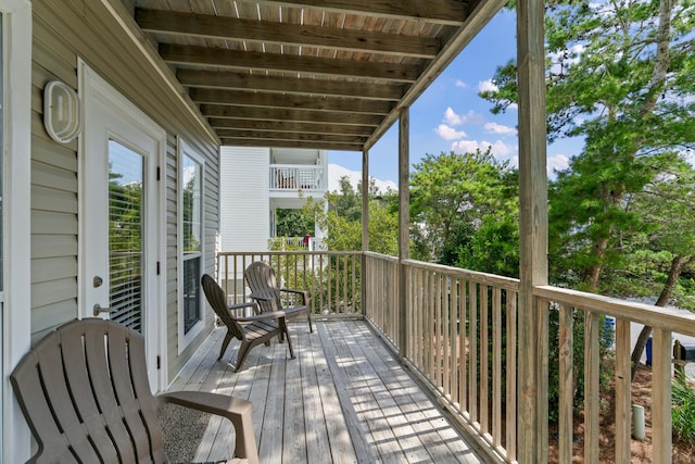 view of balcony