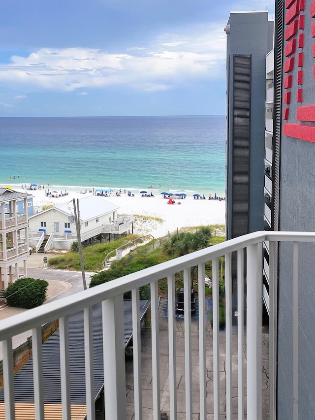 water view featuring a view of the beach