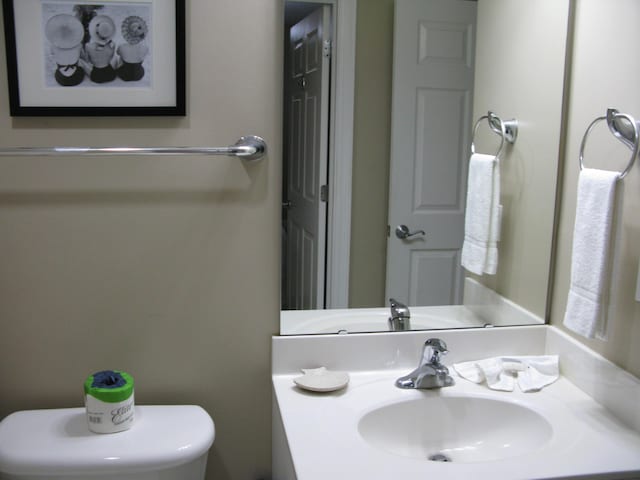 bathroom featuring sink and toilet