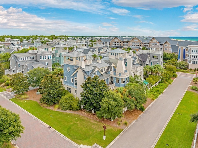 drone / aerial view featuring a residential view