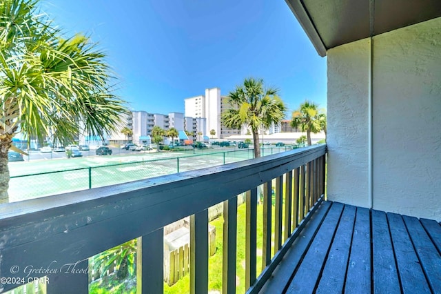 view of balcony