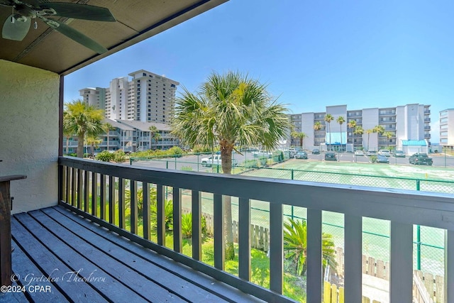 view of balcony