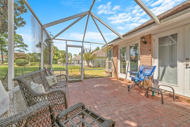 view of sunroom / solarium