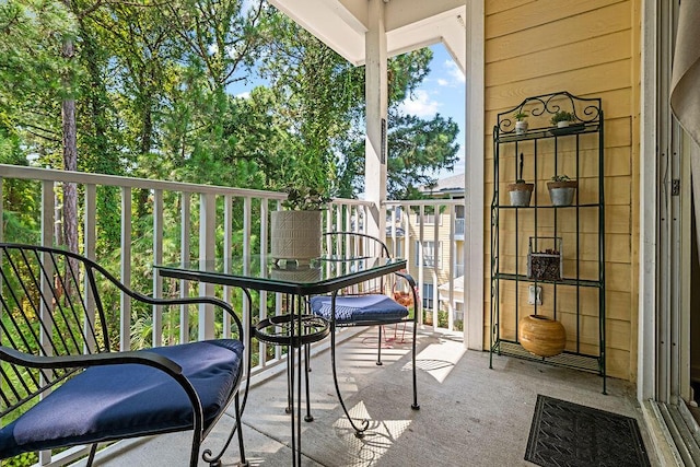 view of balcony