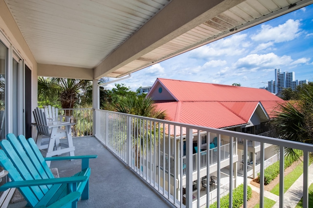 view of balcony