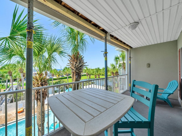 view of balcony