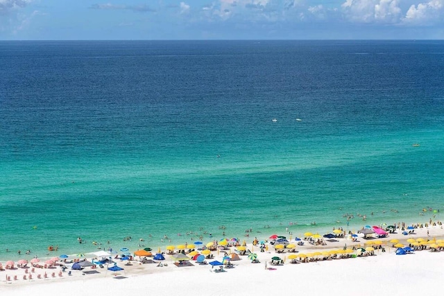 water view featuring a beach view