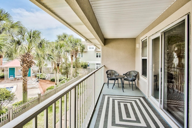 view of balcony