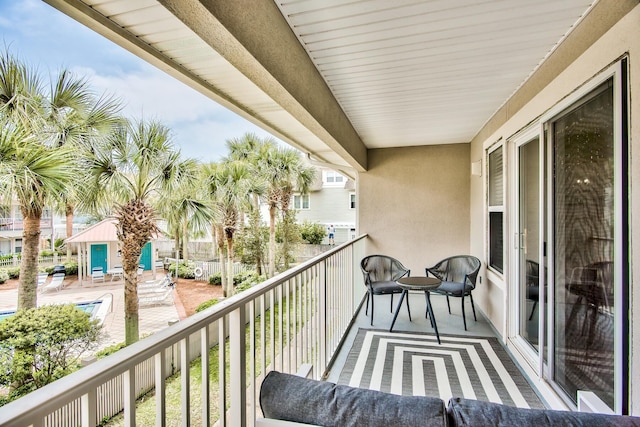 view of balcony