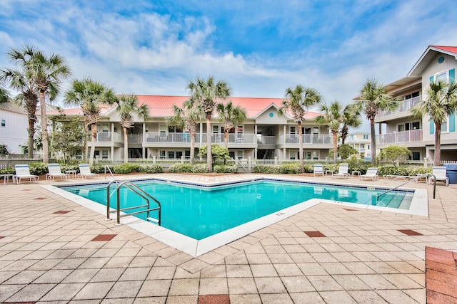 view of pool with a patio