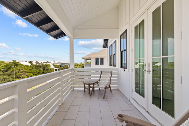 view of balcony