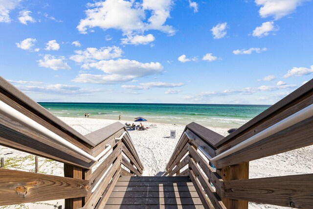 water view with a beach view