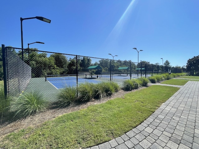 view of tennis court