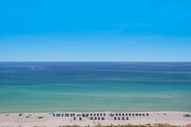 property view of water with a view of the beach