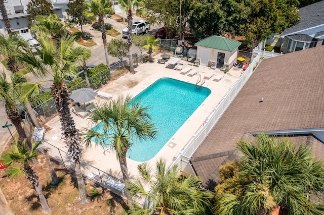 view of pool with a patio