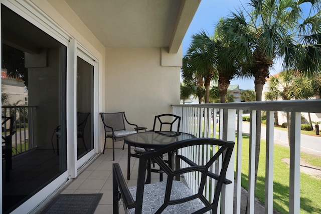 view of balcony