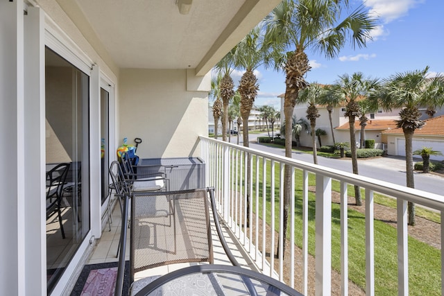 view of balcony