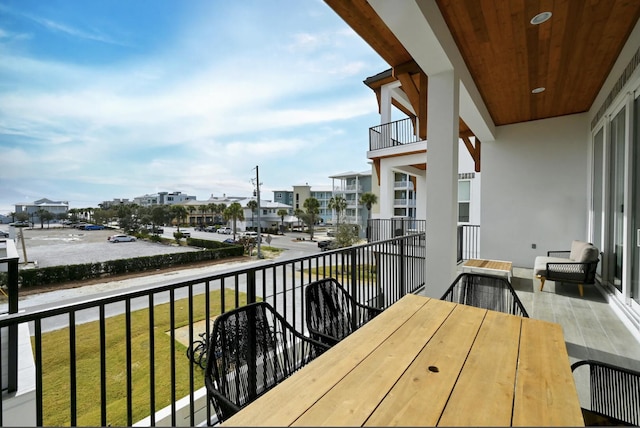 view of balcony