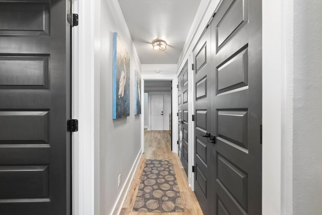 entryway with light wood-type flooring