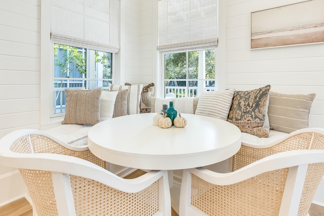 dining room featuring plenty of natural light