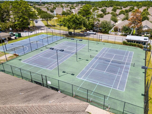 view of tennis court