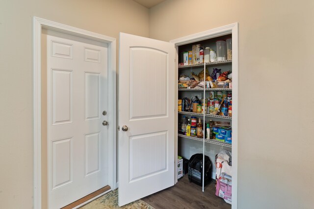 view of pantry