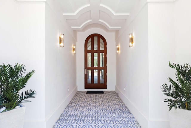 entrance to property with french doors