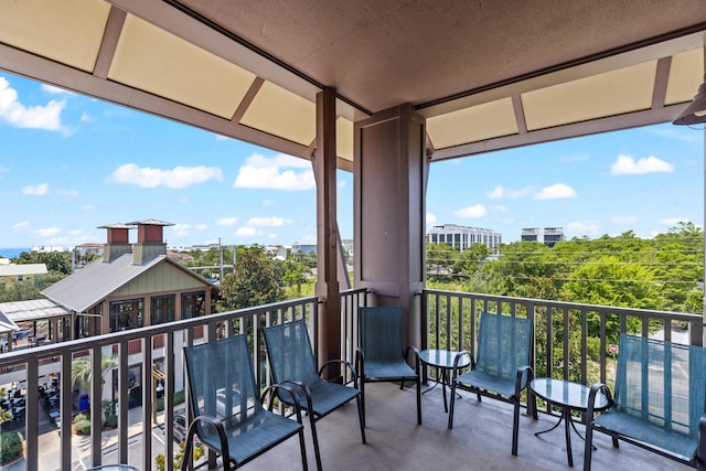 view of balcony
