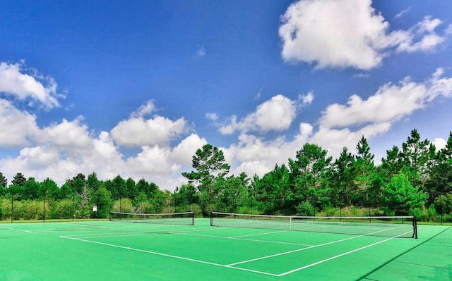 view of tennis court