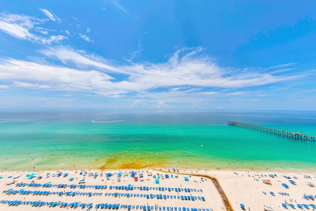 water view with a beach view