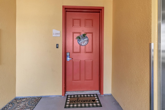 view of entrance to property