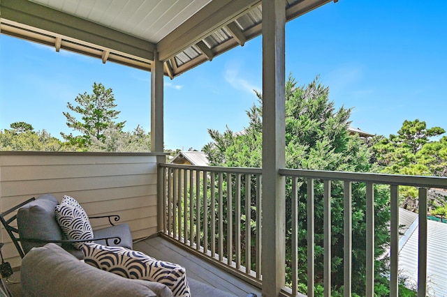 view of balcony